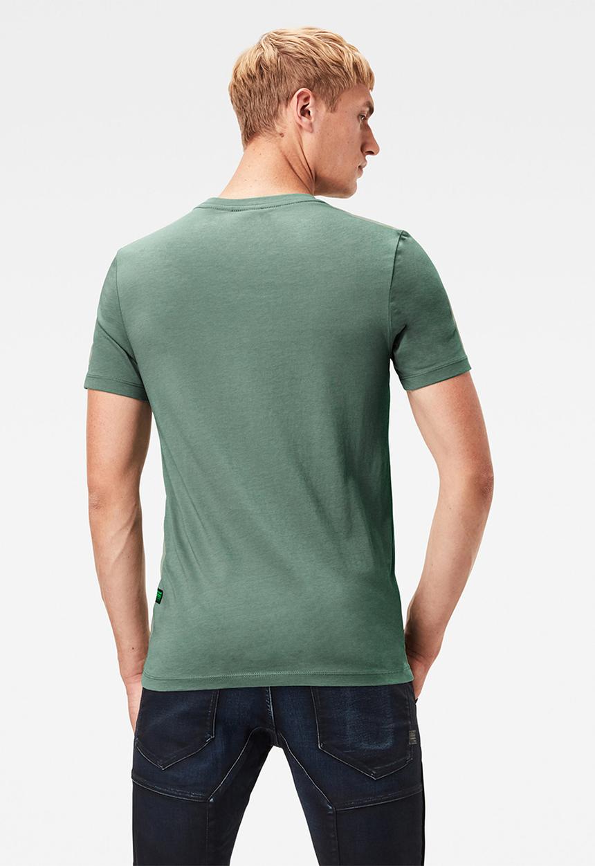 G-STAR - Text gr slim r t short sleeve tee - teal