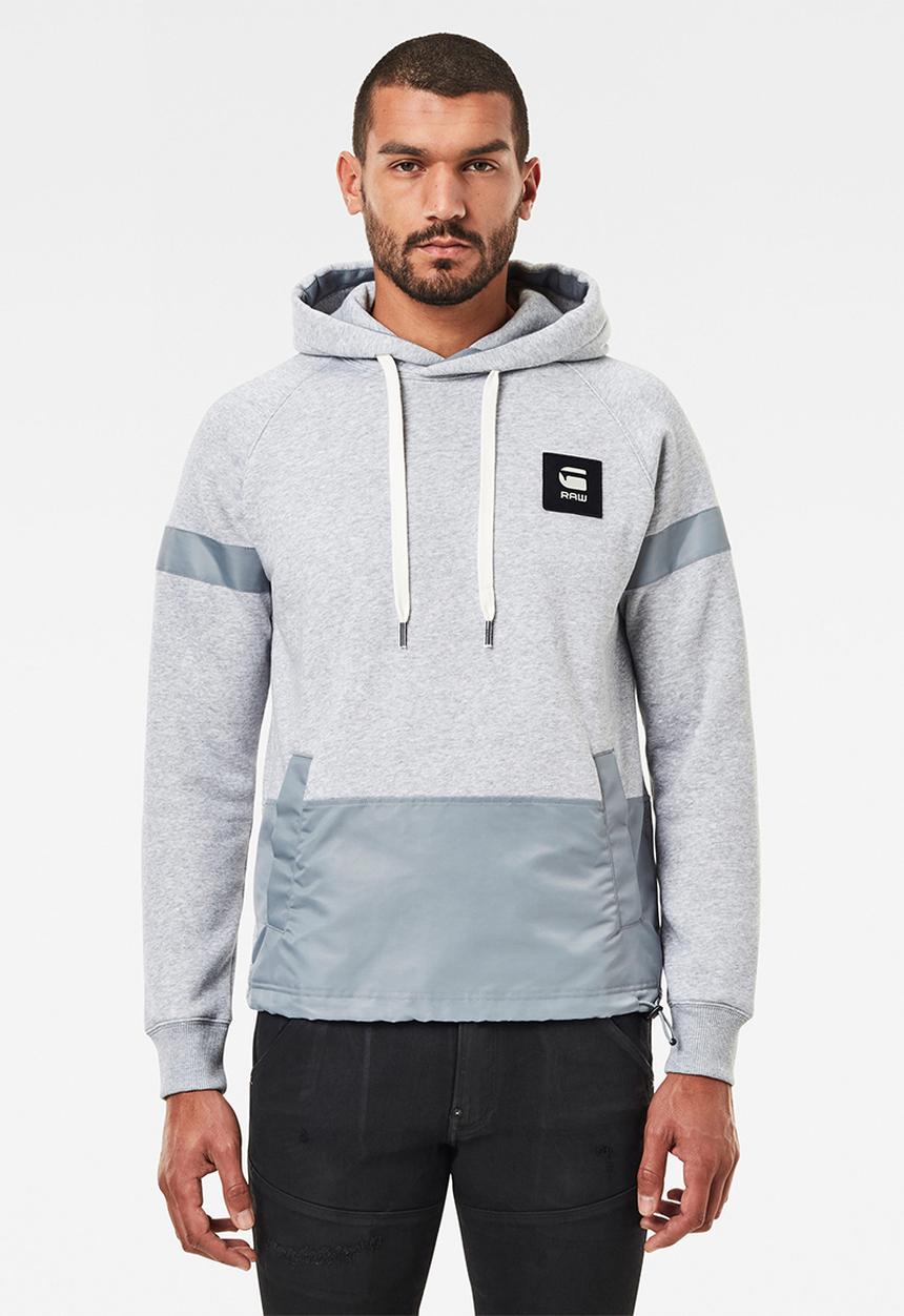 G-STAR - Prisoner mix hdd long sleeve sweat - grey