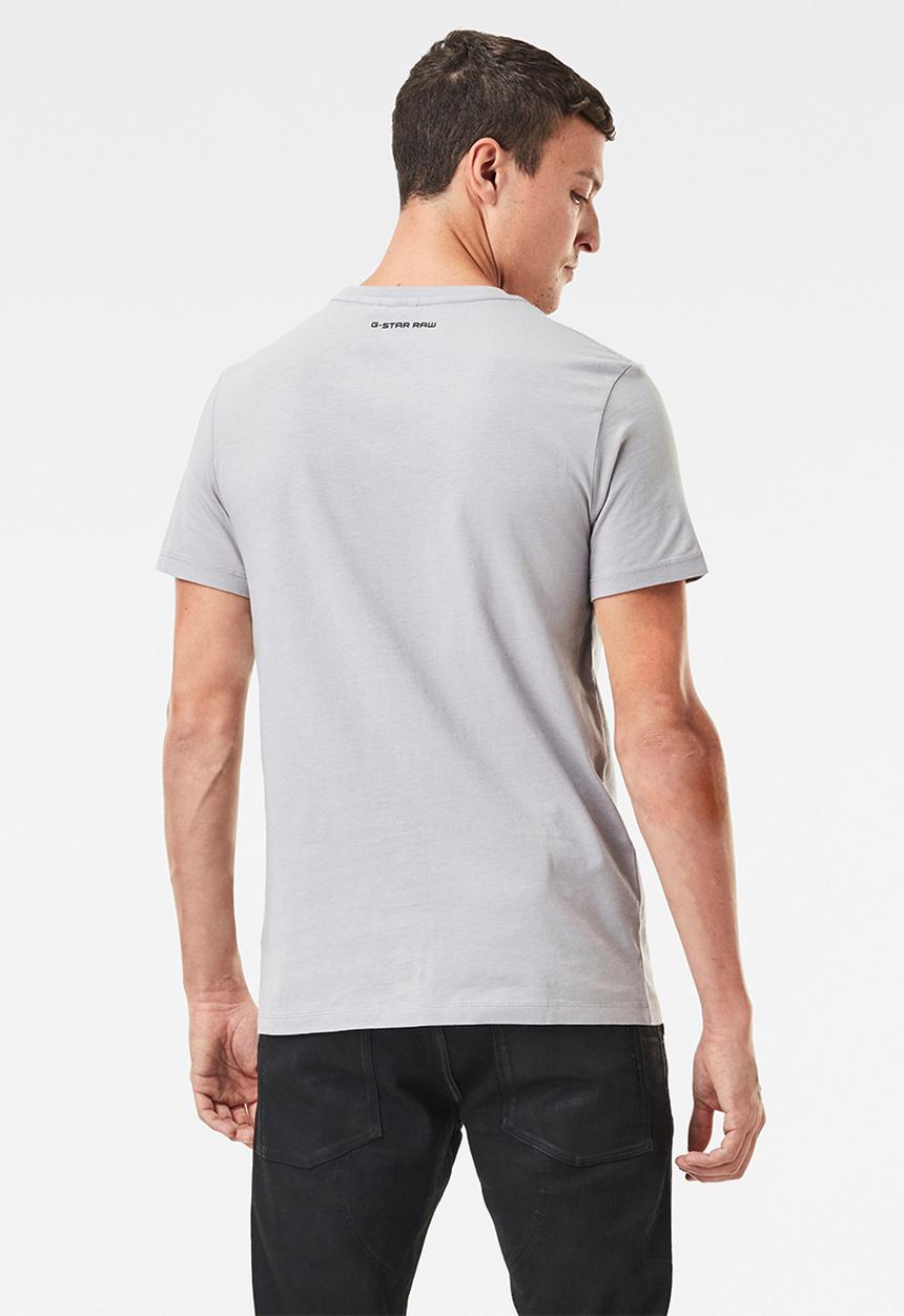 G-STAR - Originals label logo slim r short sleeve tee - grey