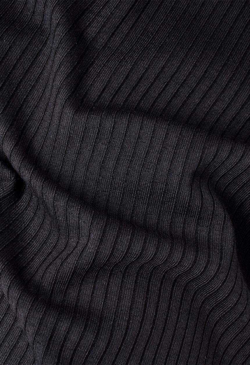 G-STAR - Mock slim dress 1\2 sleeve - black