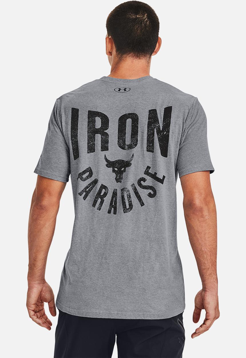 Under Armour - UA Project ROCK  Iron Paradise short sleeve tee - grey