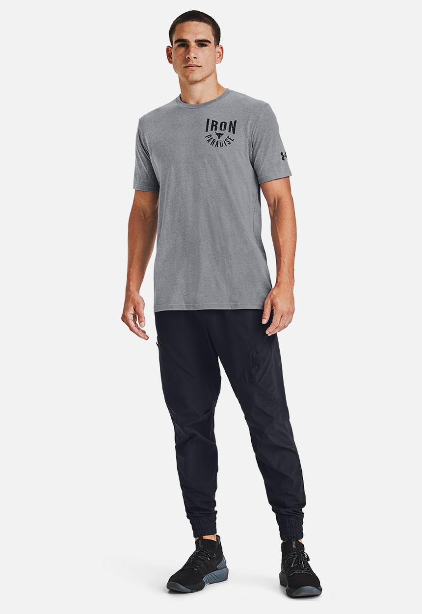 Under Armour - UA Project ROCK  Iron Paradise short sleeve tee - grey