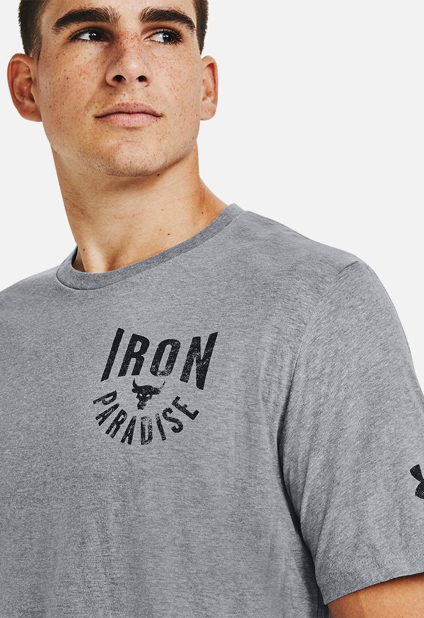 Under Armour - UA Project ROCK  Iron Paradise short sleeve tee - grey