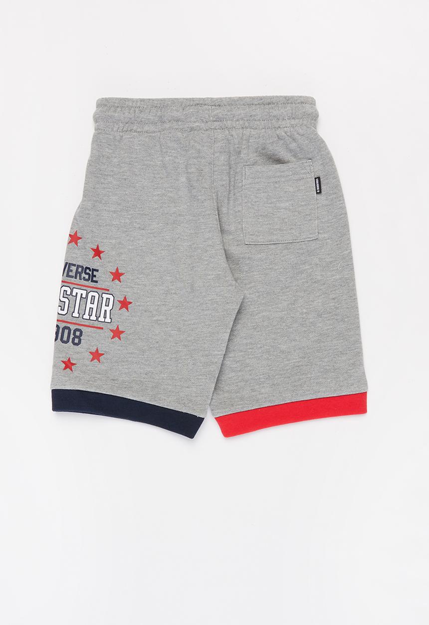 Converse - Colorblock all star short - dk grey heather