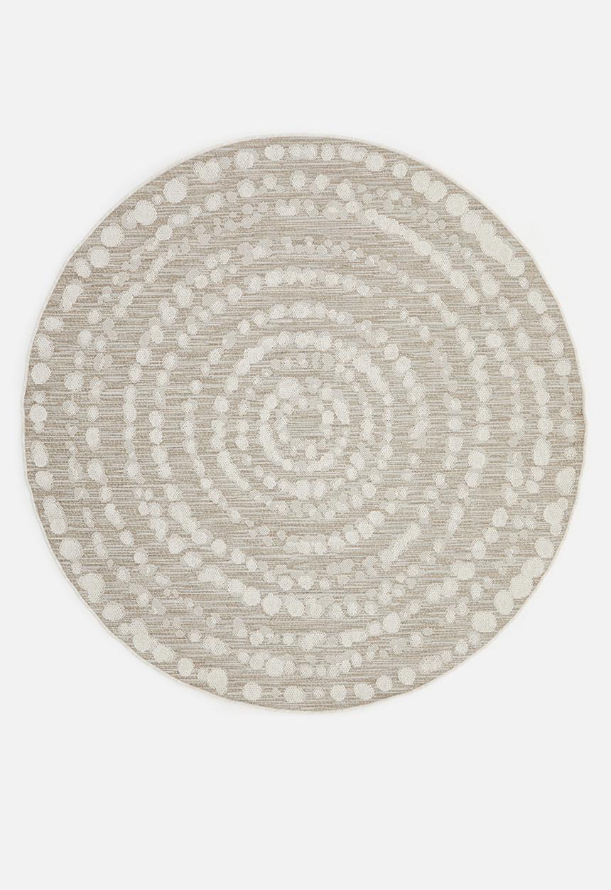 Hertex Haus - Spiro round rug - cappuccino