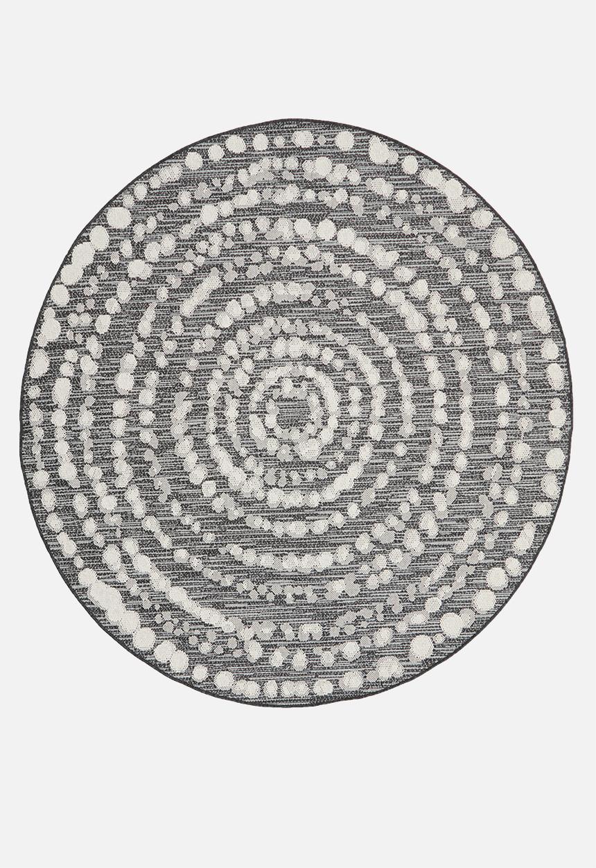 Hertex Haus - Spiro round rug - espresso