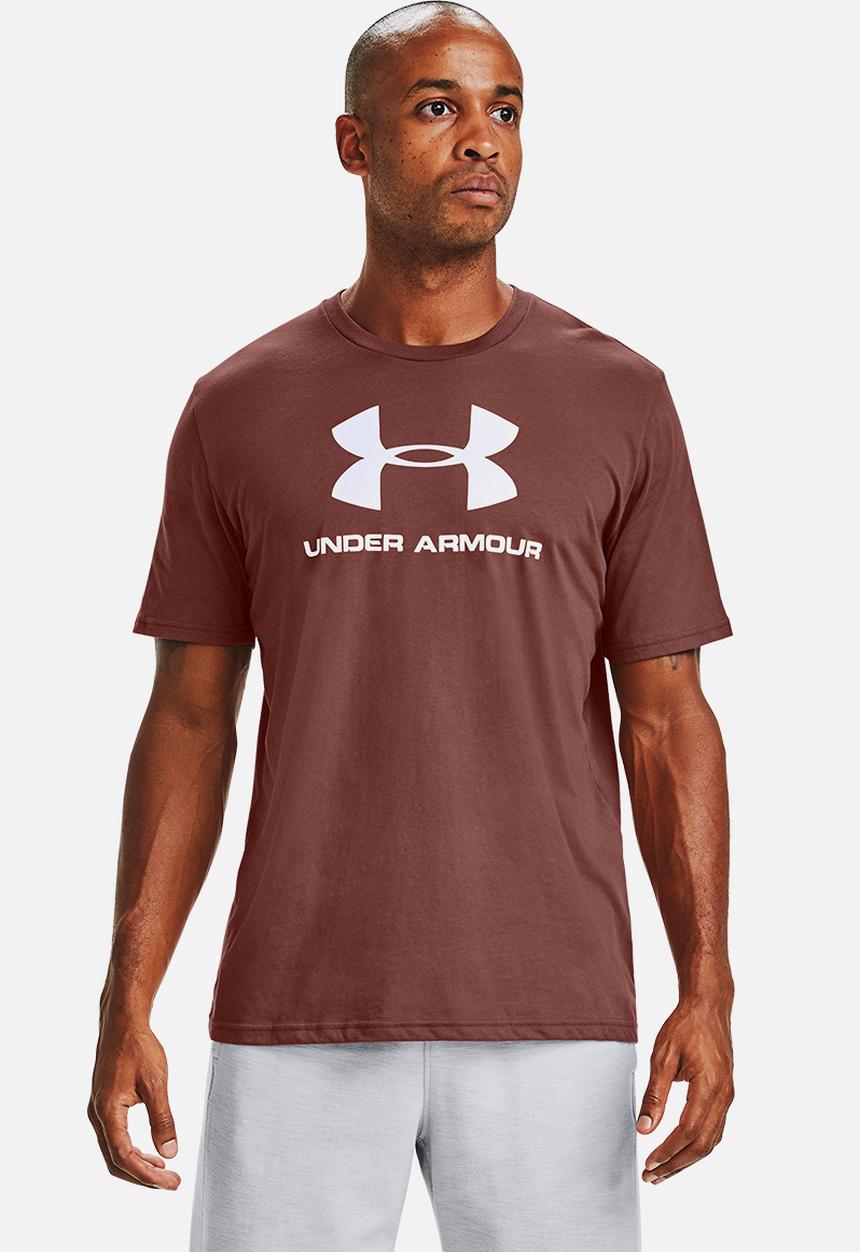 Under Armour - Ua sportstyle logo tee -  cinna red
