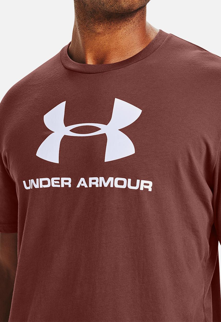 Under Armour - Ua sportstyle logo tee -  cinna red