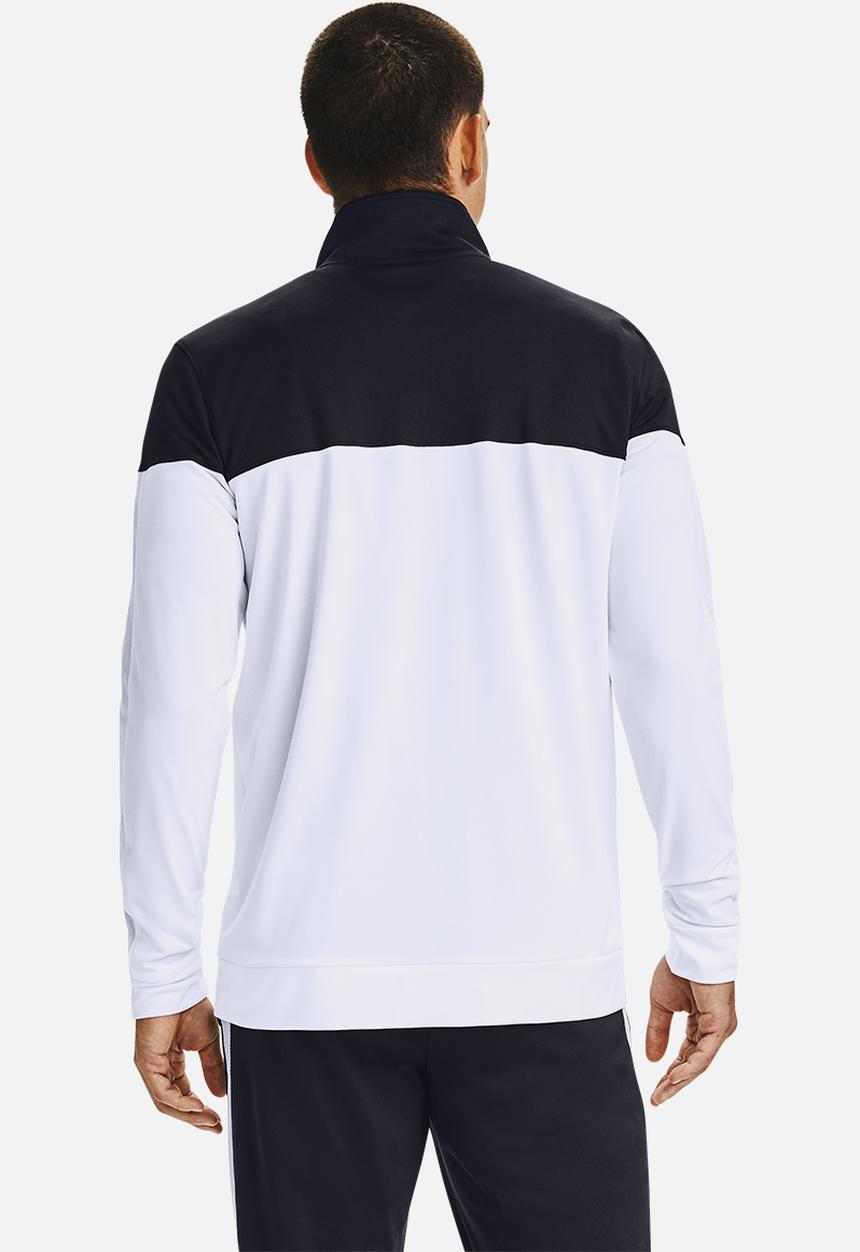 Under Armour - Sportstyle pique track jacket - black & white  