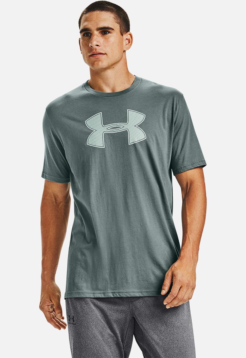 Under Armour - Ua big logo tee - lichen blue