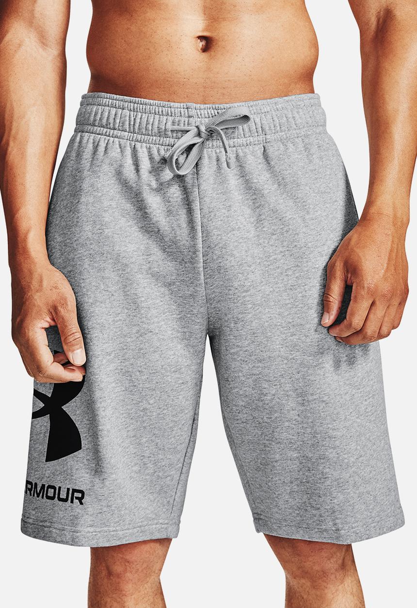 Under Armour - Ua rival fleece big logo shorts - grey