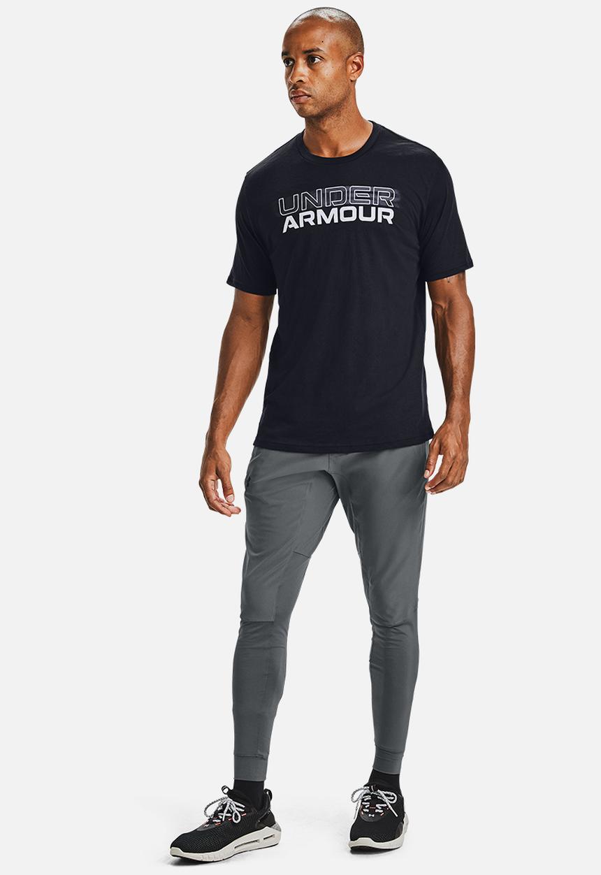 Under Armour - Ua blurry logo wordmark tee - black