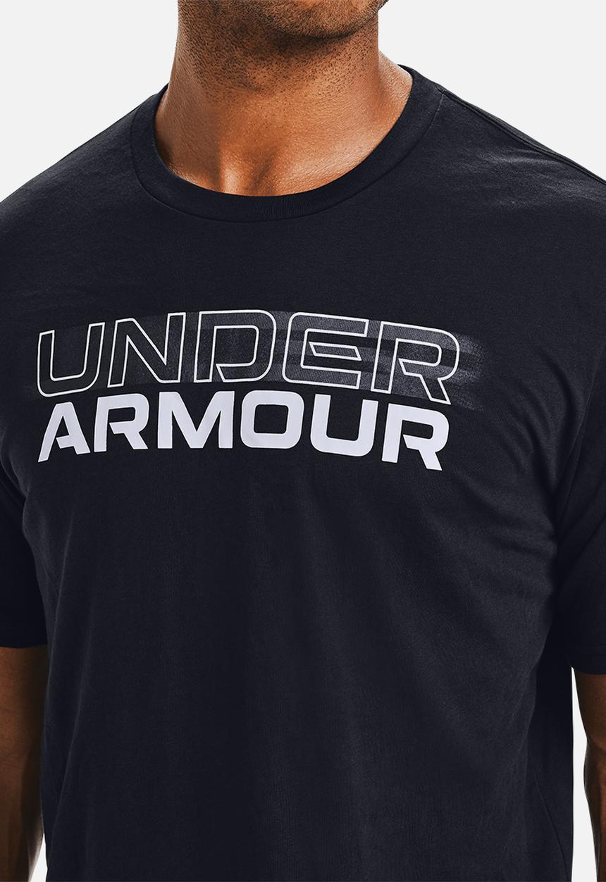 Under Armour - Ua blurry logo wordmark tee - black