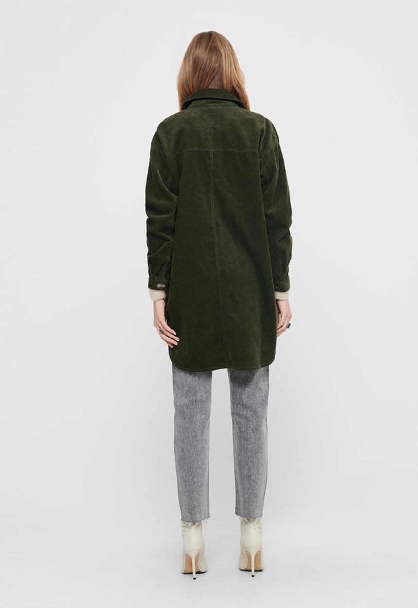 Jacqueline de Yong - Tory corduroy worker shirt - green 