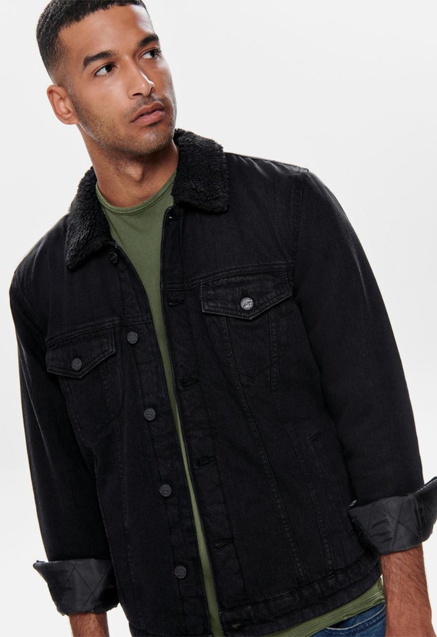 Only & Sons - Louis life jacket - black