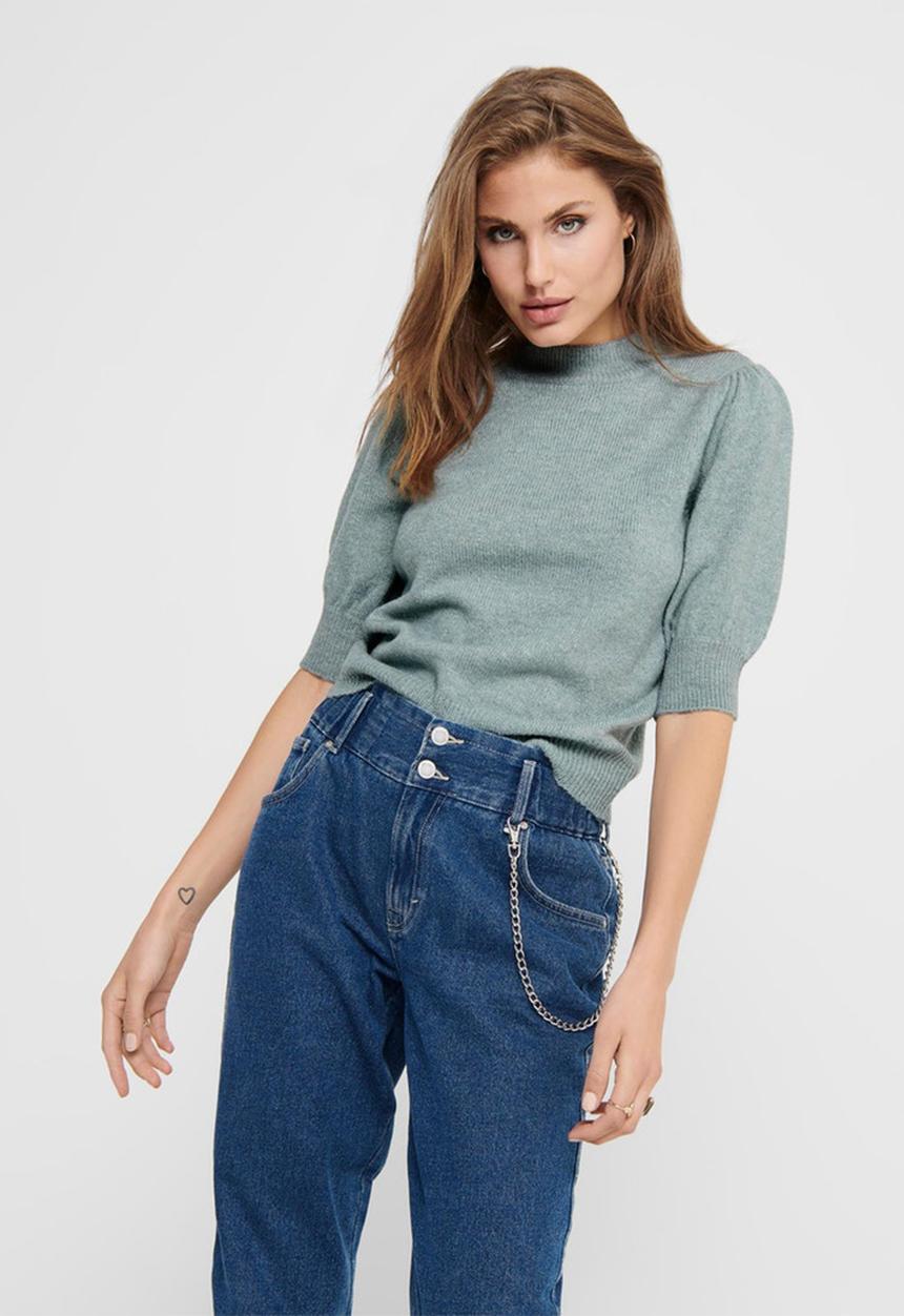 Jacqueline de Yong - Rue 2/4 pullover knit - blue