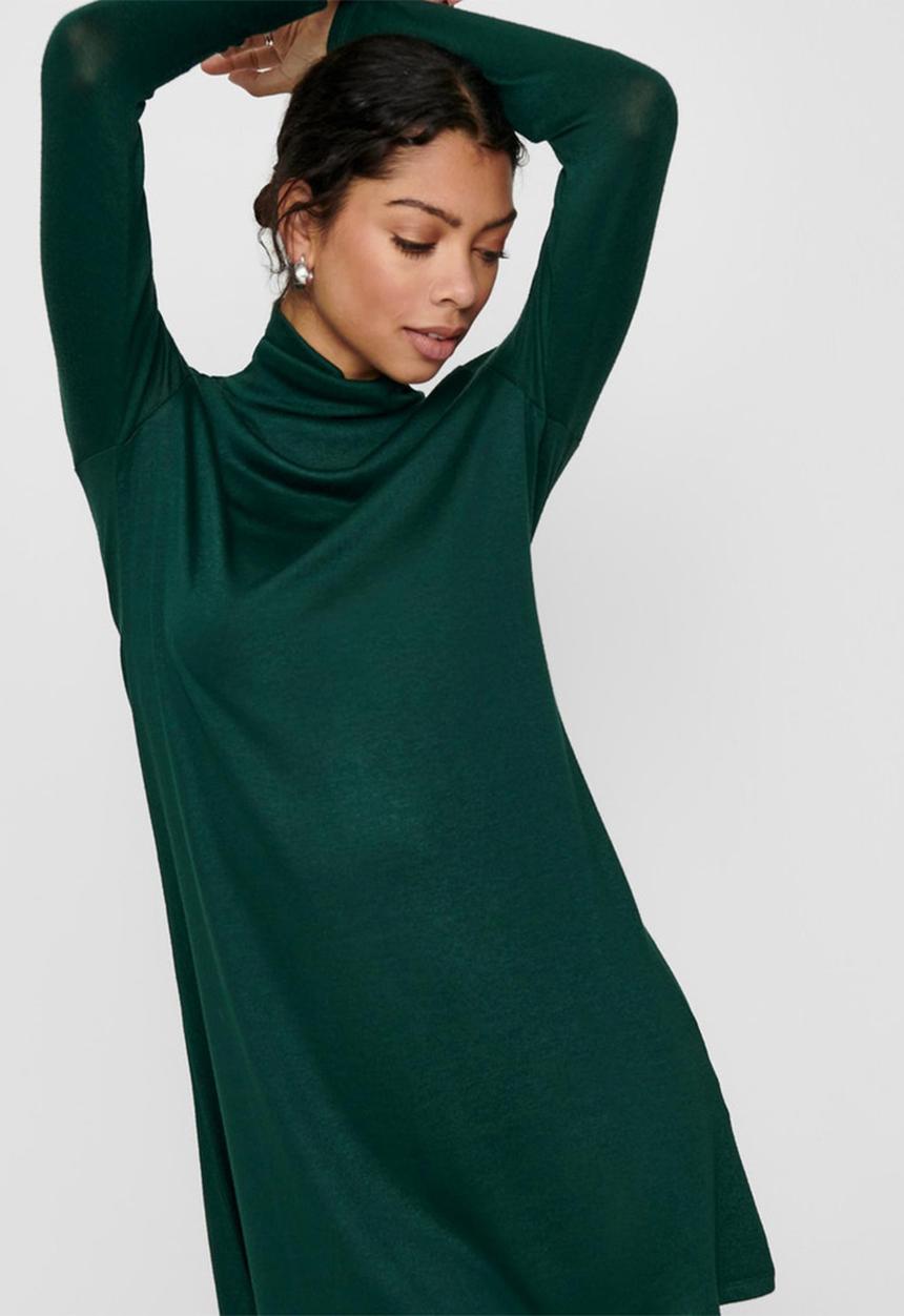 Jacqueline de Yong - Giala turtleneck dress - green