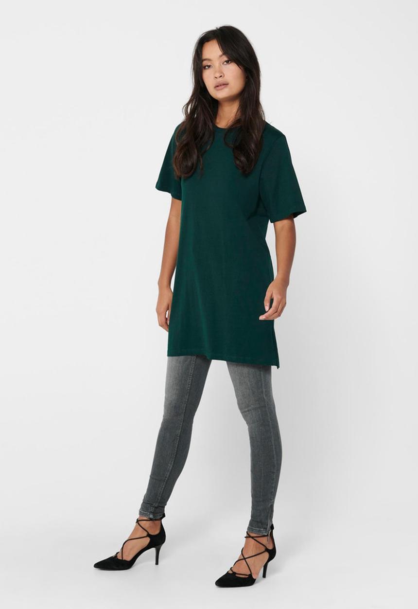 Jacqueline de Yong - Kris life short sleeve oversize top - green