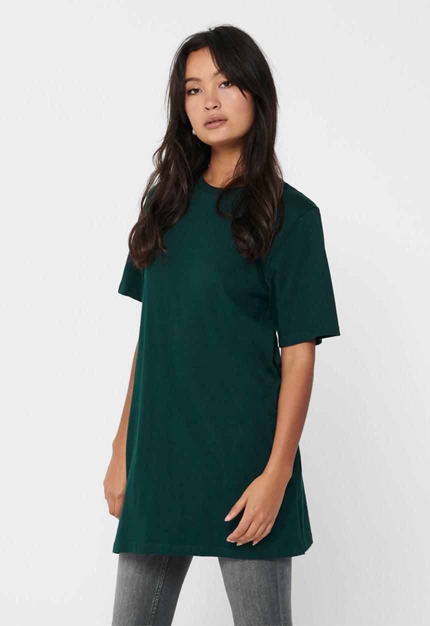 Jacqueline de Yong - Kris life short sleeve oversize top - green