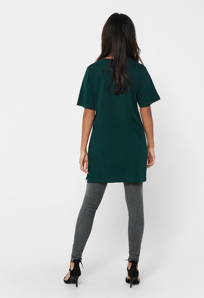Jacqueline de Yong - Kris life short sleeve oversize top - green
