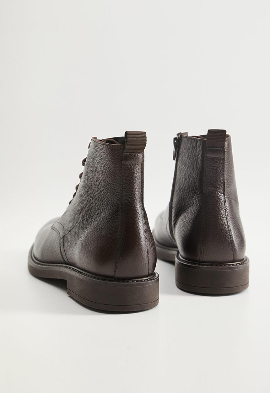 MANGO - Ankle boots bombeado - brown