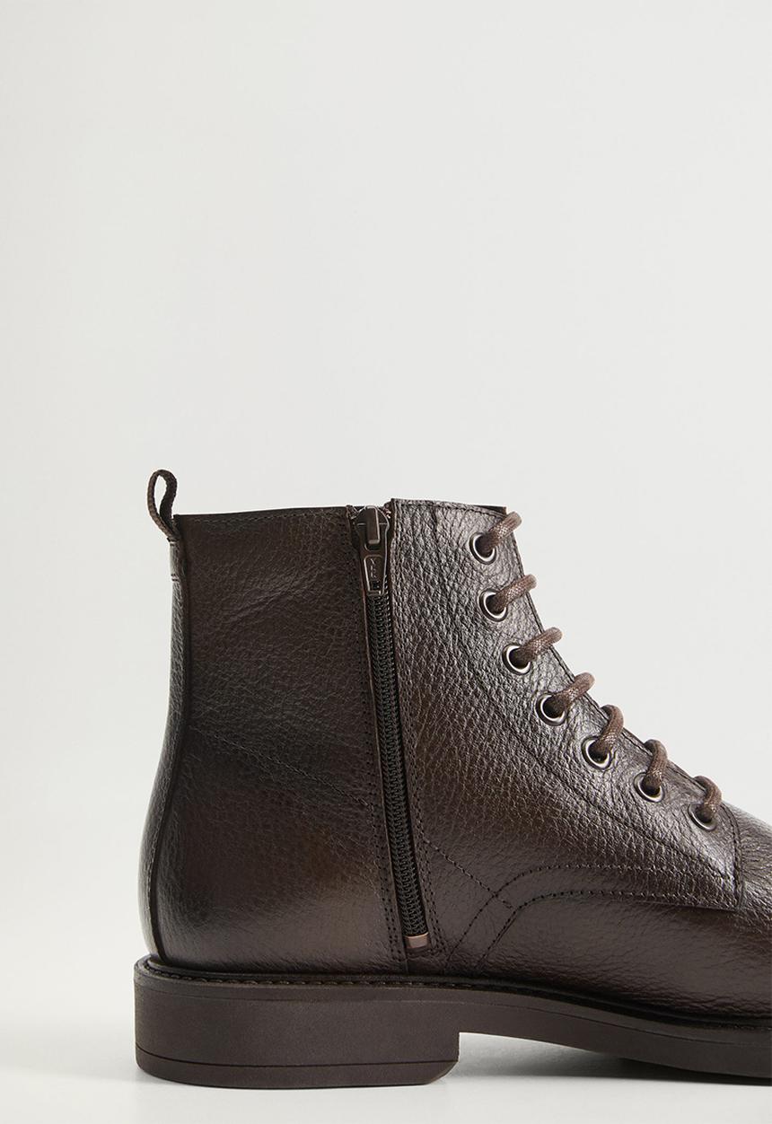 MANGO - Ankle boots bombeado - brown