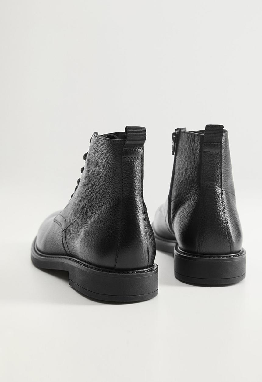 MANGO - Ankle boots bombeado - black