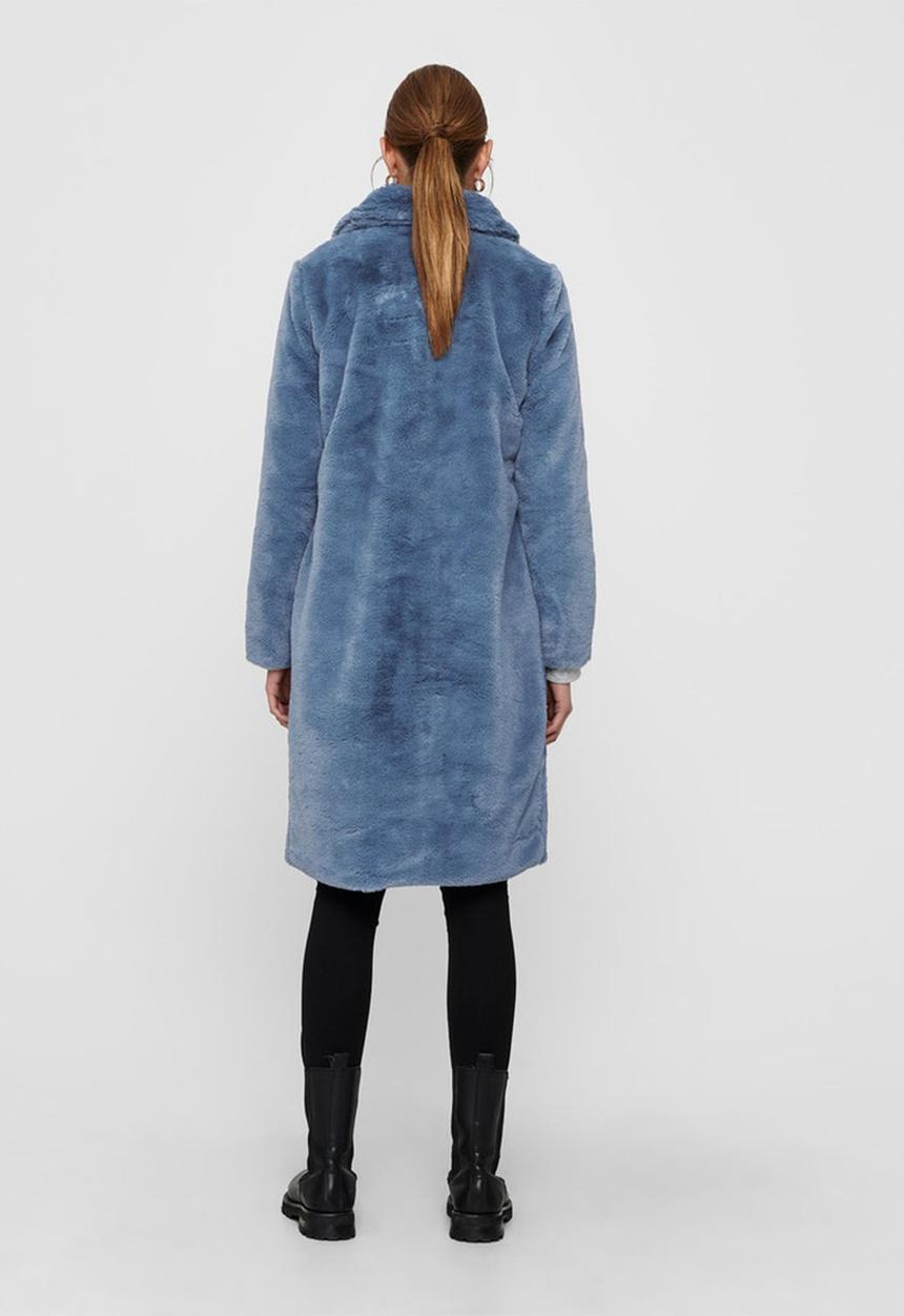 Jacqueline de Yong - Vivienne faux fur long - blue 