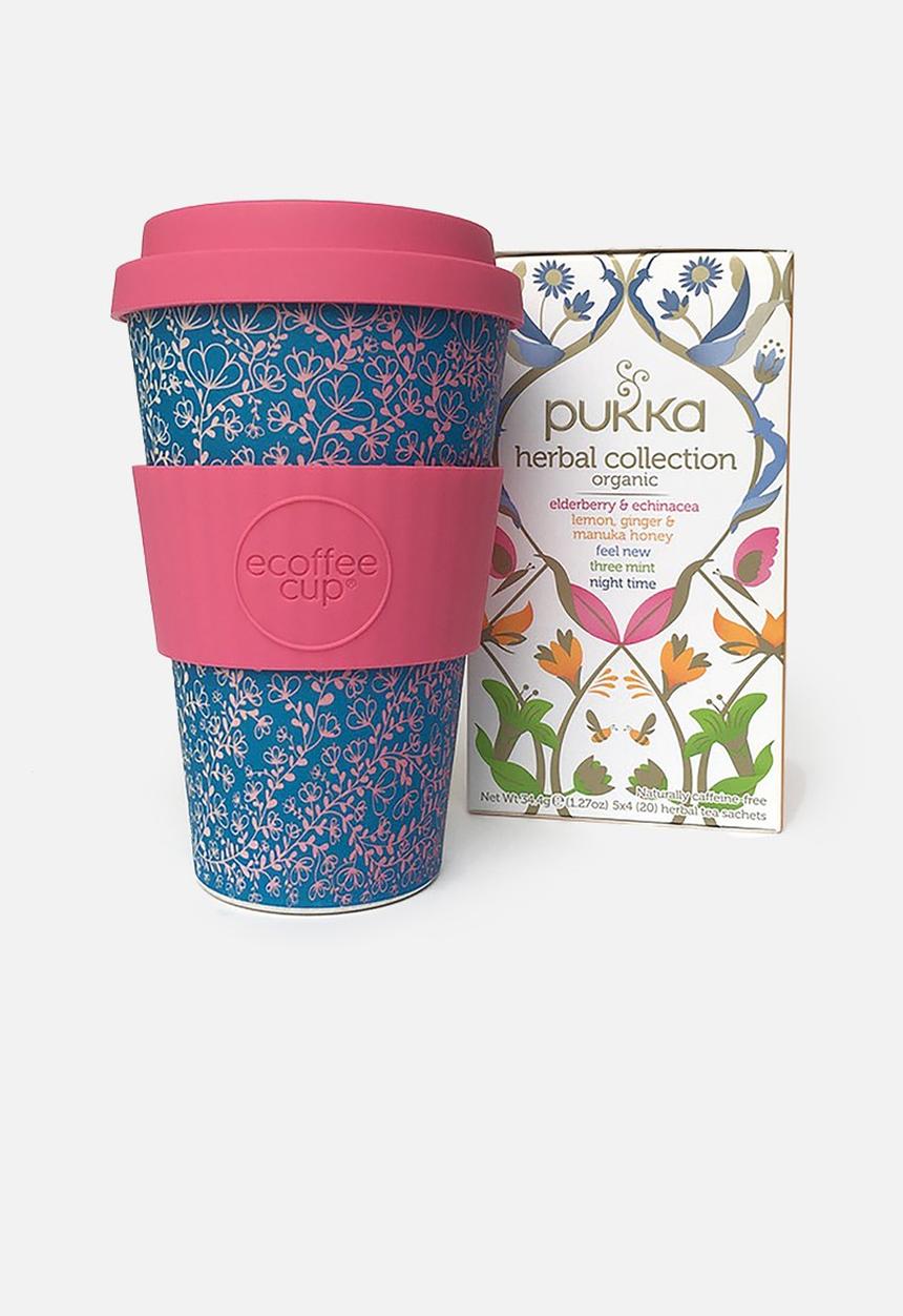 Ecoffee Cup - Calm & eco - ecoffee cup & pukka herbal organic tea gift set