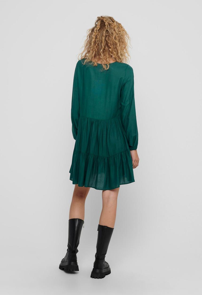 Jacqueline de Yong - Peanut tiered dress - green