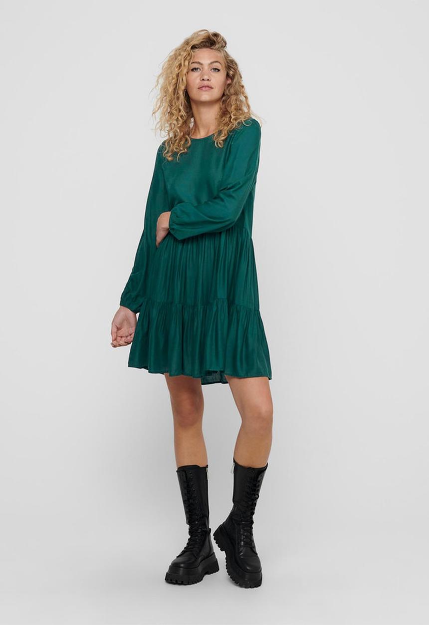 Jacqueline de Yong - Peanut tiered dress - green