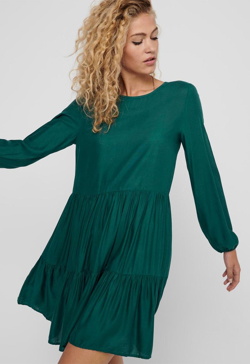 Jacqueline de Yong - Peanut tiered dress - green
