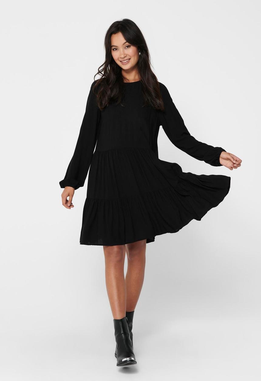 Jacqueline de Yong - Peanut tiered dress - black