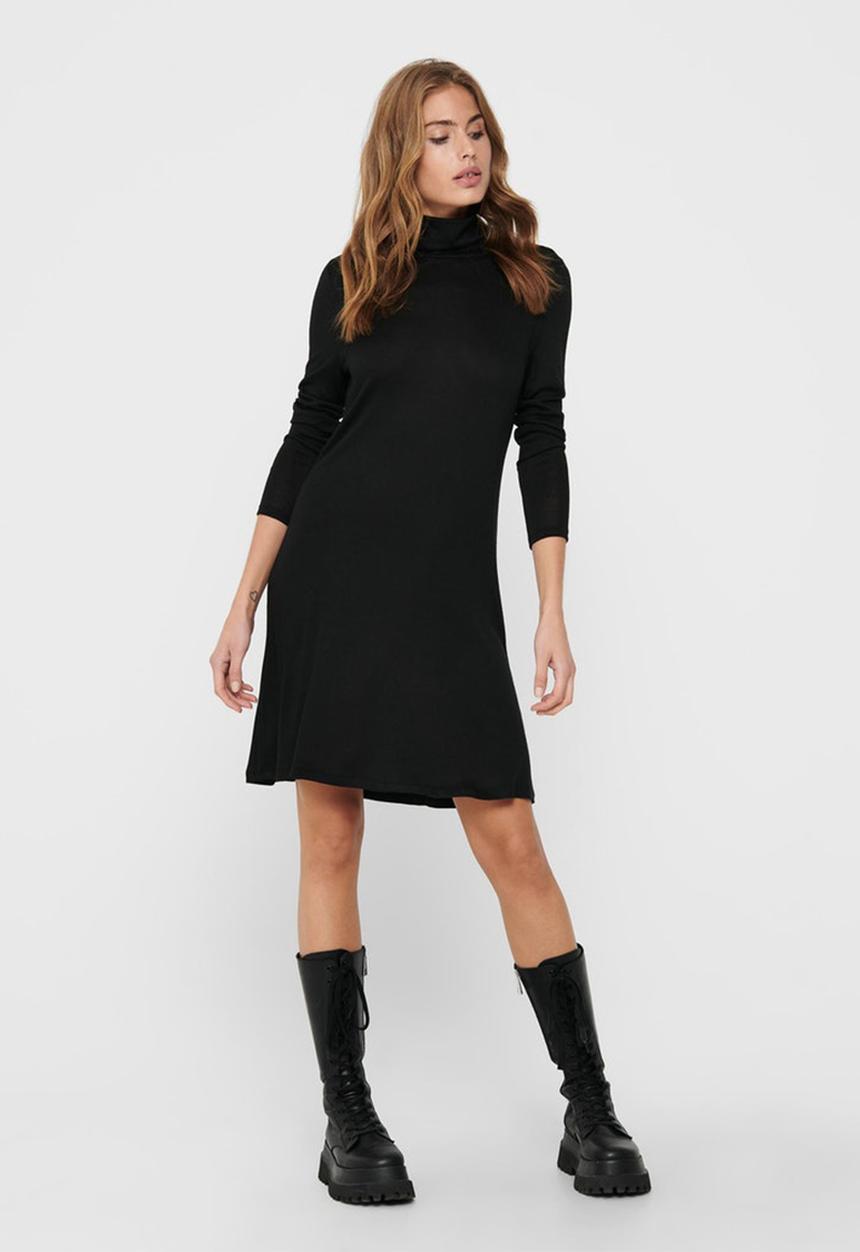 Jacqueline de Yong - Giala turtleneck dress - black