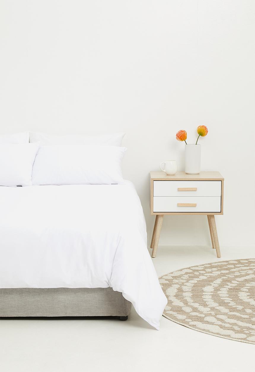 T-shirt Bed Co. - T-shirt cotton duvet cover set - scandinavian white