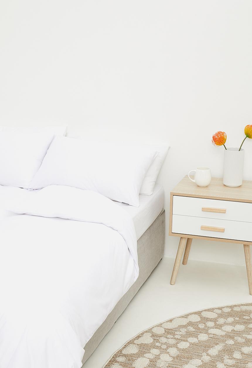 T-shirt Bed Co. - T-shirt cotton duvet cover set - scandinavian white