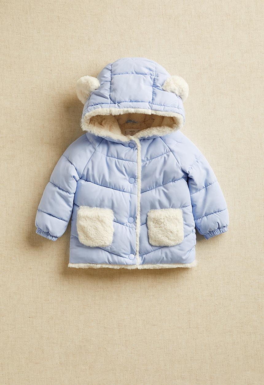 MANGO - Teddy anorak -  blue