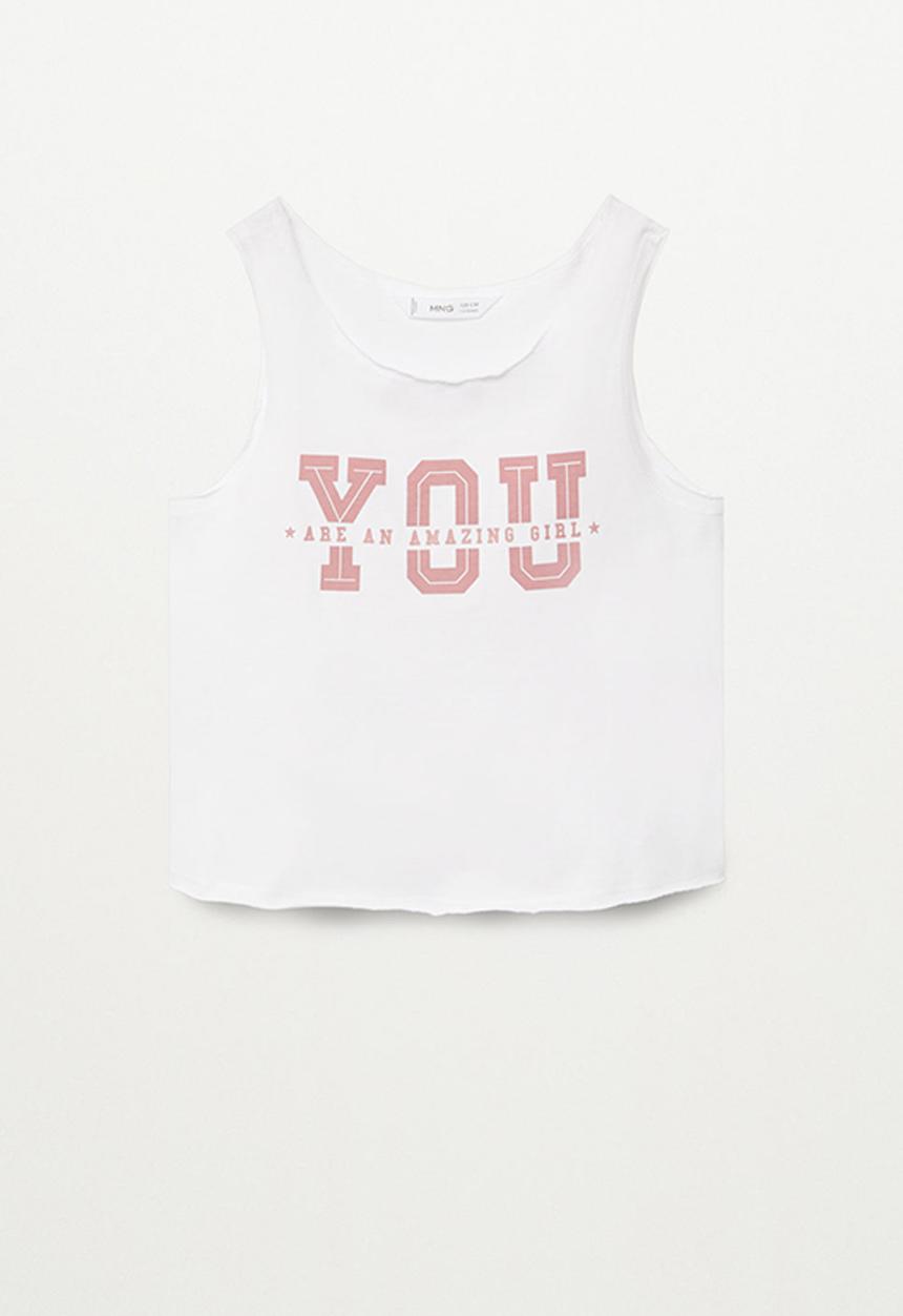 MANGO - Hands short sleeve tee - white