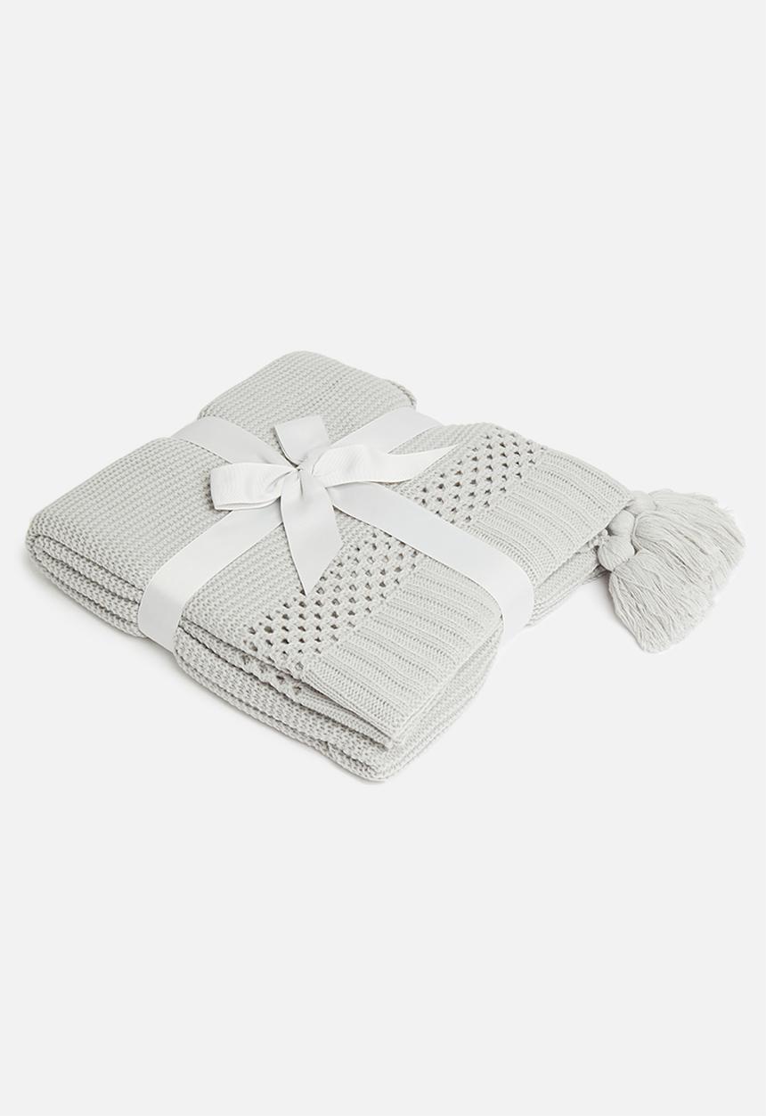 Sixth Floor - Anna knit throw - grey