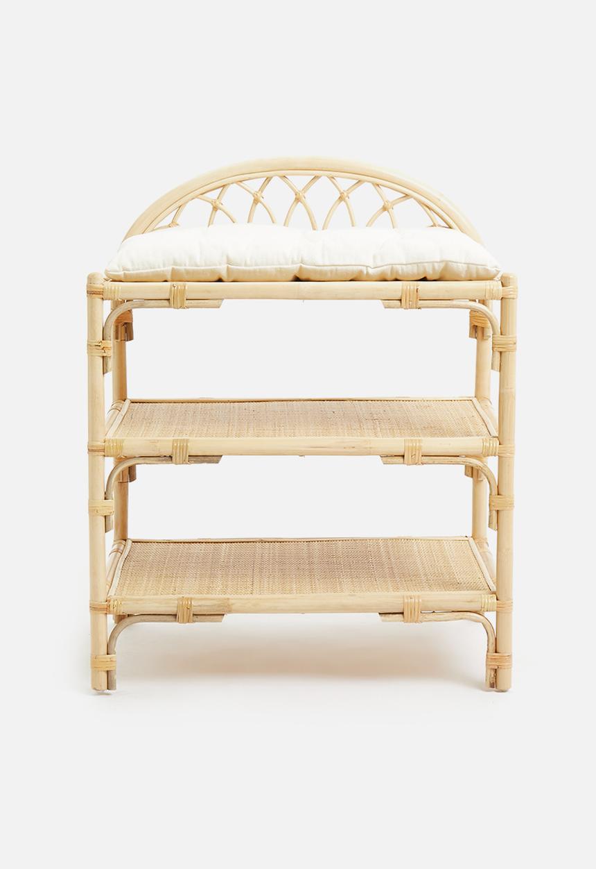 Sixth Floor - Luna rattan changing table - natural