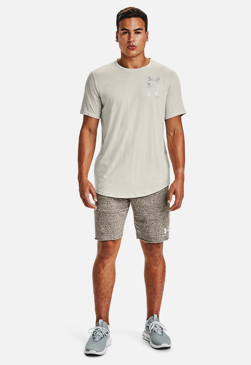 Under Armour - Ua triple stack logo short sleeve tee - grey