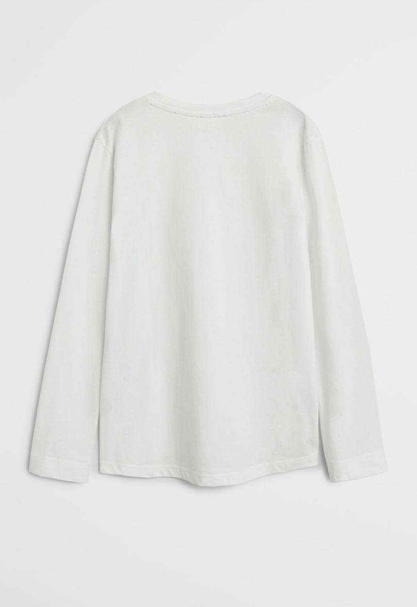 MANGO - Basica plain tee - white