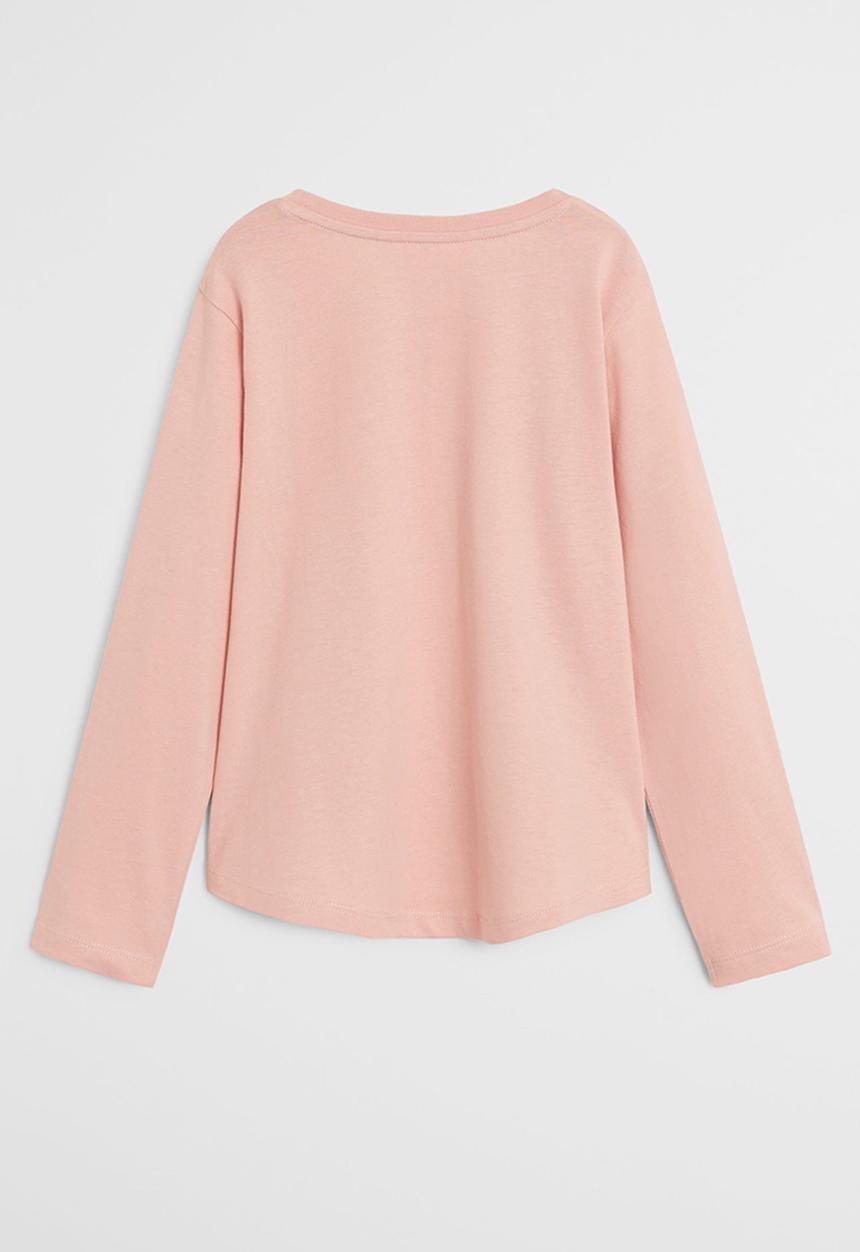 MANGO - Basica plain tee  - pink