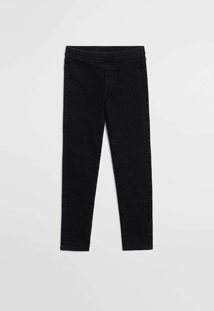 MANGO - Girls basic jeggings - black 