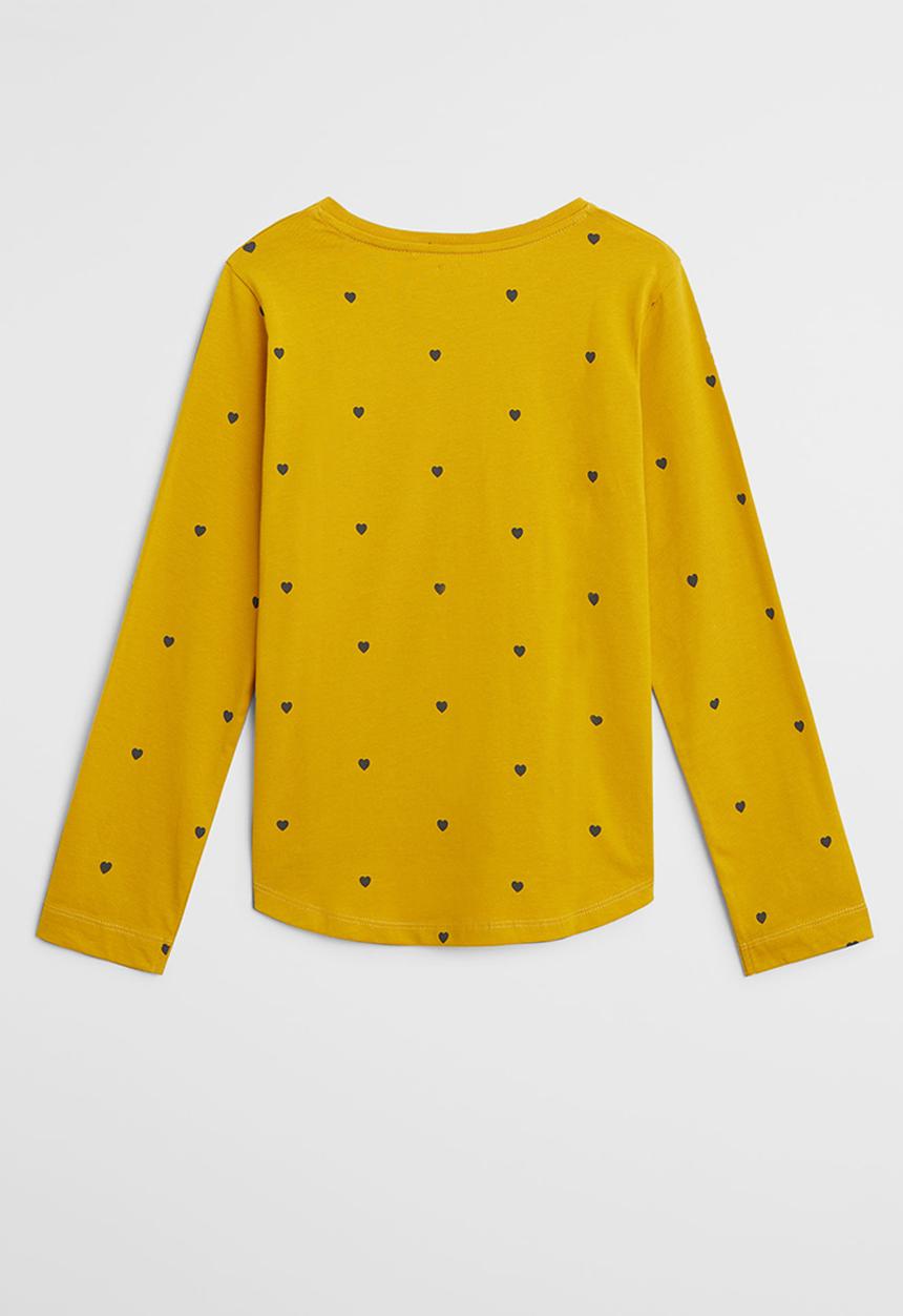 MANGO - Basicap hearts tee - yellow