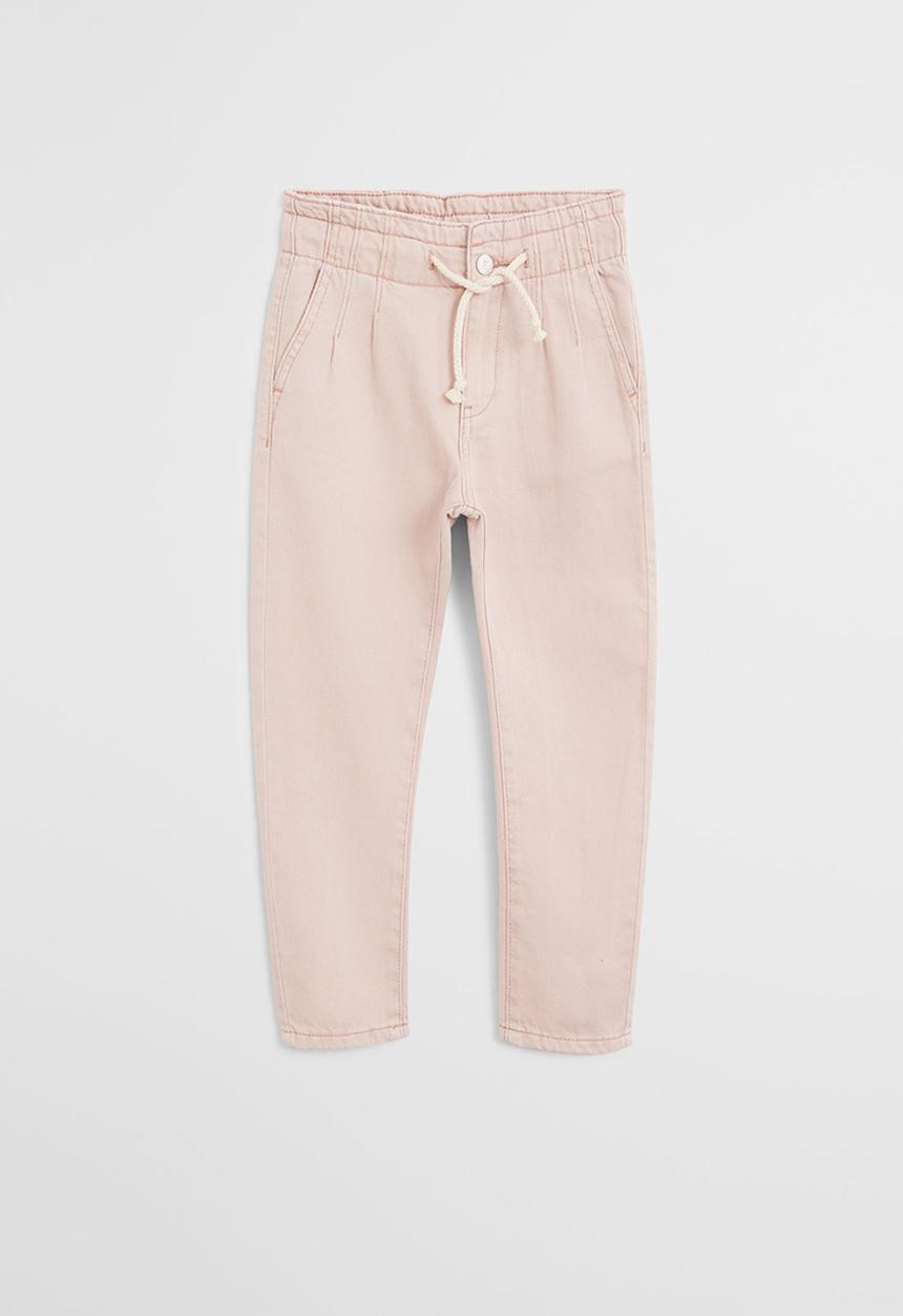 MANGO - Girls loose fit jeans - pink