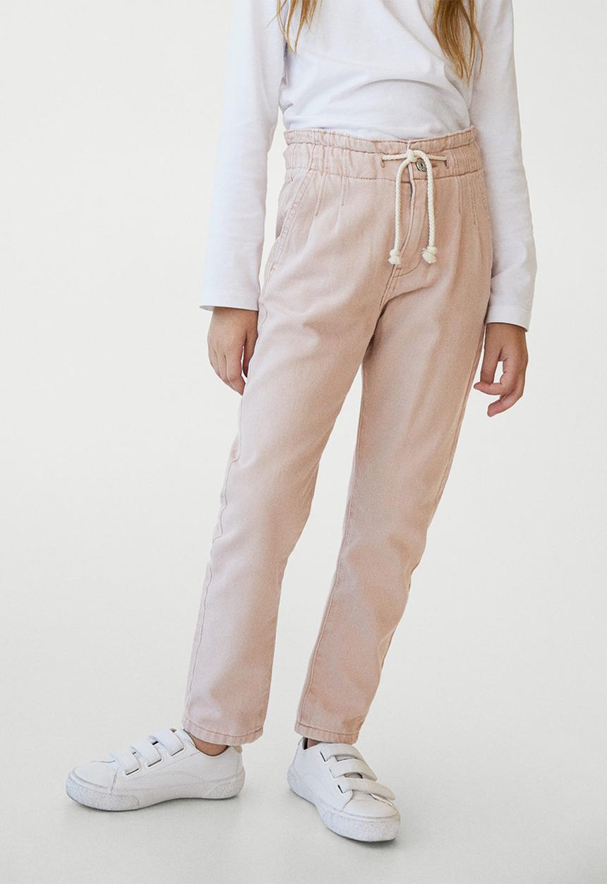 MANGO - Girls loose fit jeans - pink