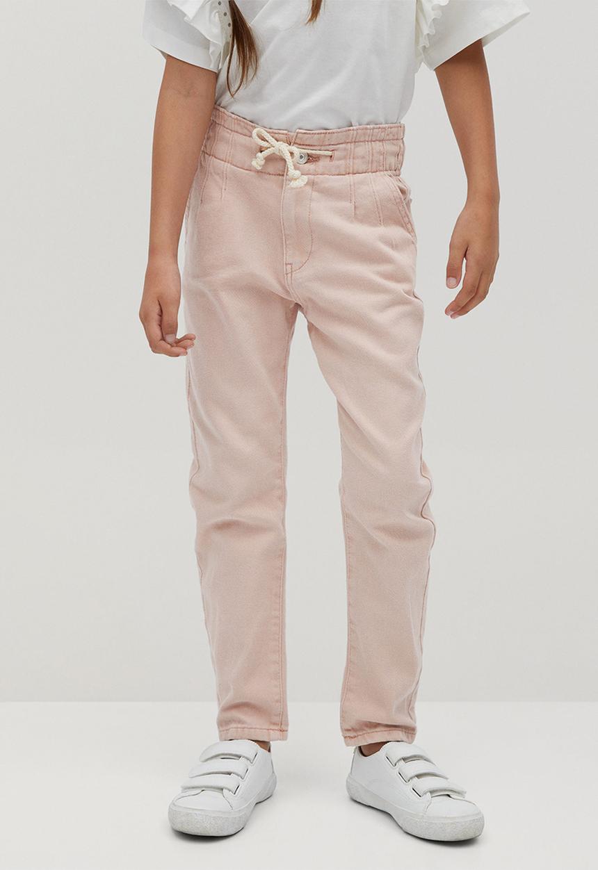 MANGO - Girls loose fit jeans - pink