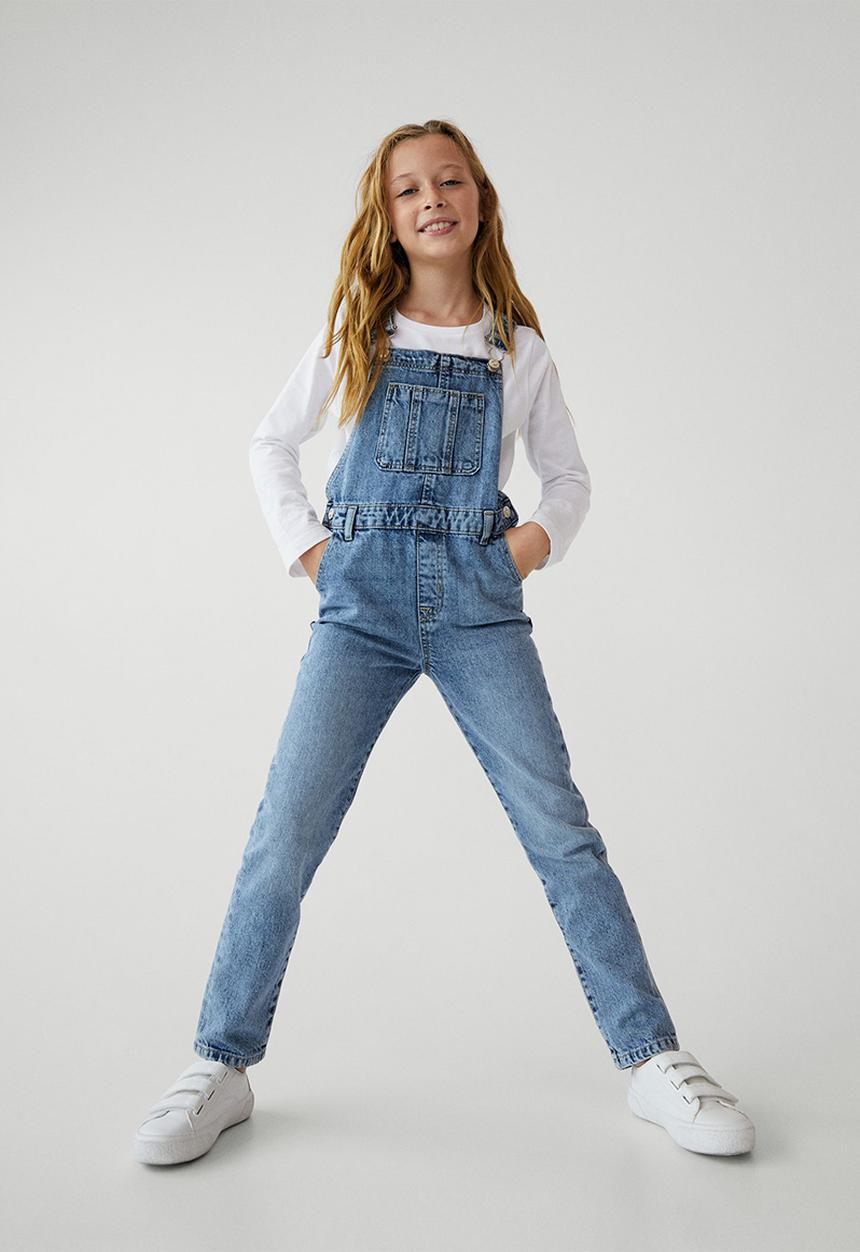 MANGO - Amara dungarees - blue