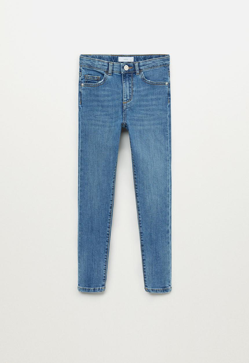 MANGO - Girls basic 5 pocket skinny jeans - blue